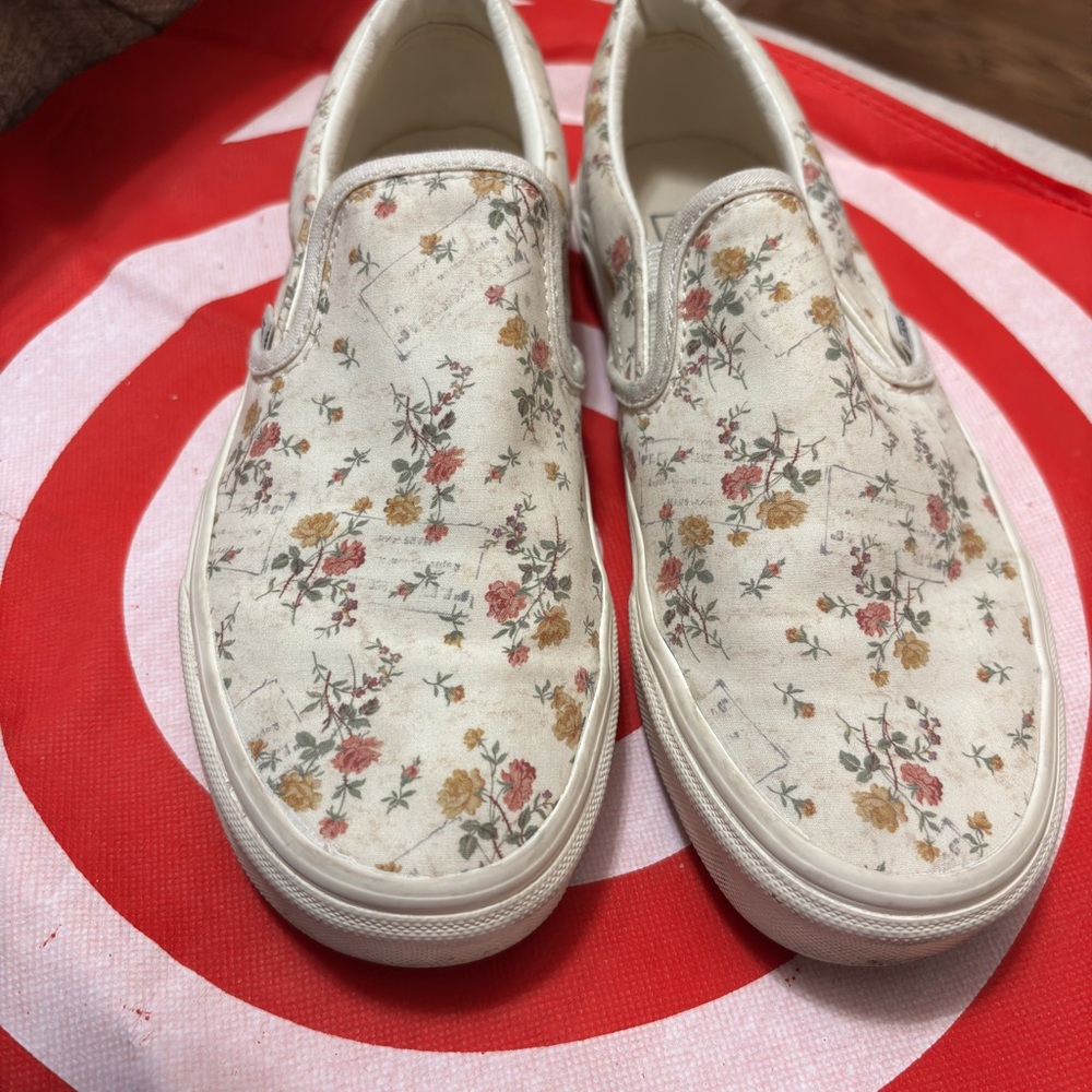 Vans Floral Slip-On Sneakers